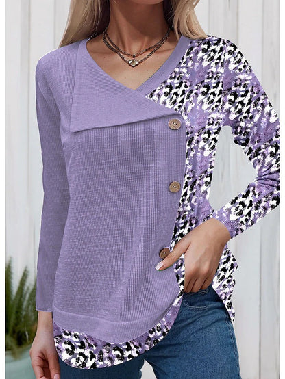 LP | Elegante camicia a maniche lunghe con abbottonatura alla moda