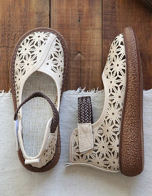 LP | Scarpe slip-on con taglio floreale