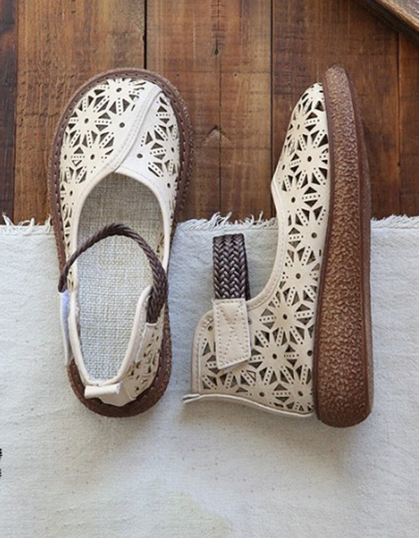 LP | Scarpe slip-on con taglio floreale