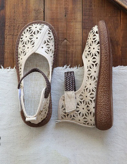 LP | Scarpe slip-on con taglio floreale