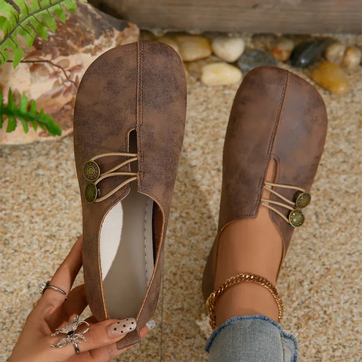 LP | Ballerine morbide con bottoni