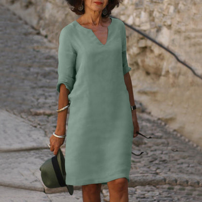LP | Abito midi con scollo a V