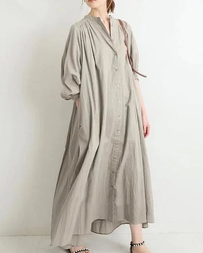 LP | Abito camicia vintage a maniche lunghe