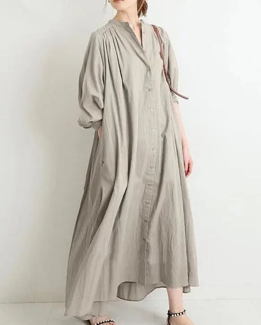 LP | Abito camicia vintage a maniche lunghe