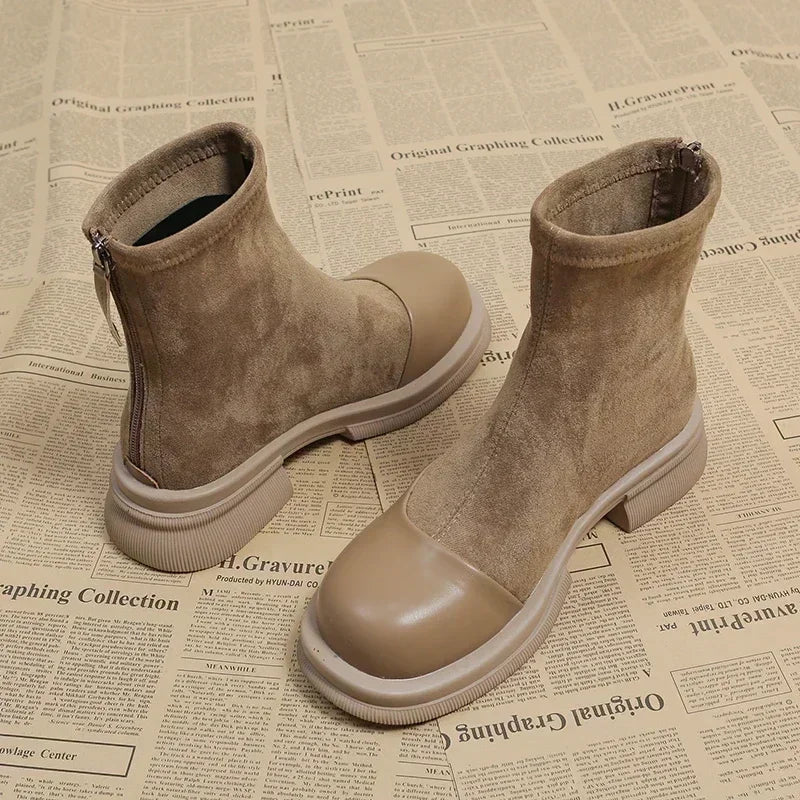 LP | Stivaletto in pelle e camoscio