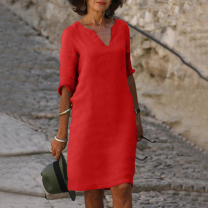 LP | Abito midi con scollo a V