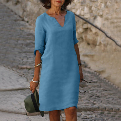 LP | Abito midi con scollo a V