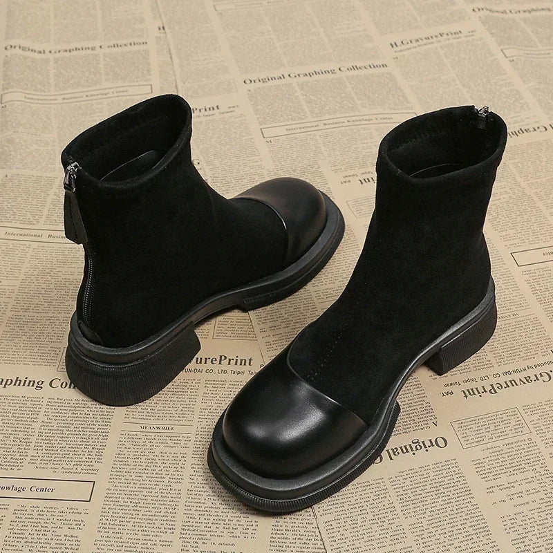 LP | Stivaletto in pelle e camoscio