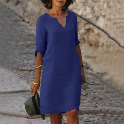 LP | Abito midi con scollo a V
