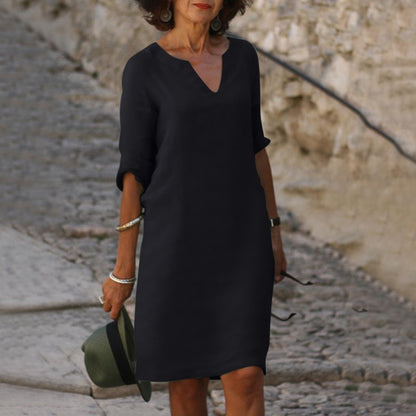 LP | Abito midi con scollo a V