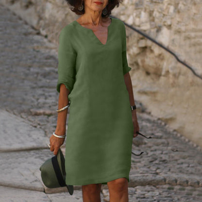 LP | Abito midi con scollo a V