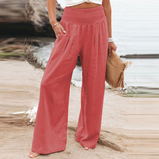 LP | Pantaloni a gamba larga e vita alta