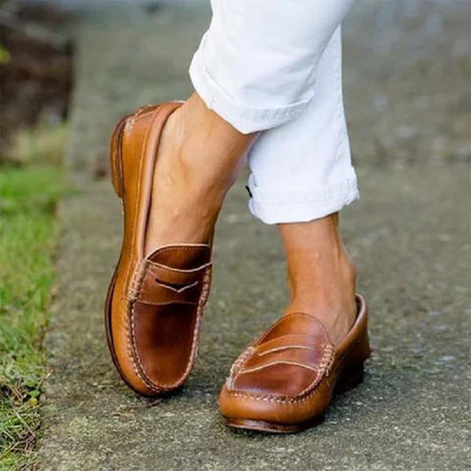 LP | Womens Causal Flats Oxfords Slip On Round Toe Loafers