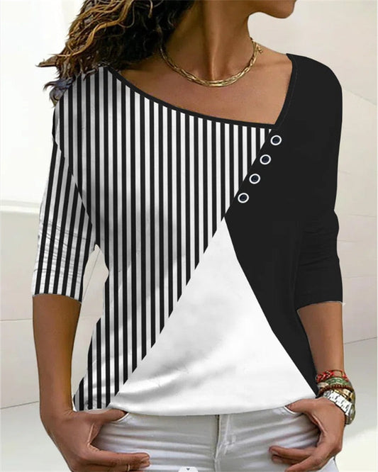 LP | MirtesShirt I Maglietta con scollo a V per donna