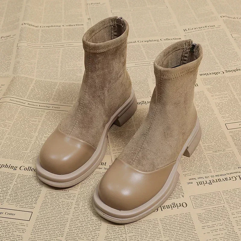 LP | Stivaletto in pelle e camoscio