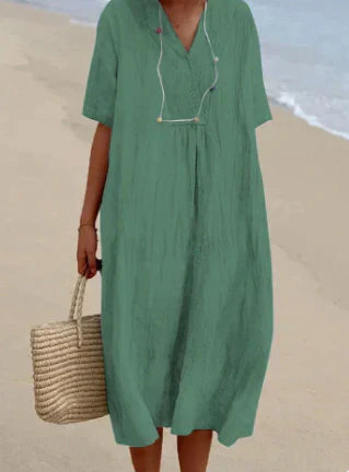 LP | Abito midi con scollo a V