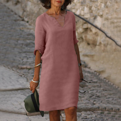 LP | Abito midi con scollo a V