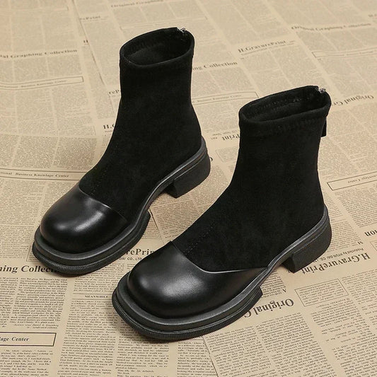 LP | Stivaletto in pelle e camoscio