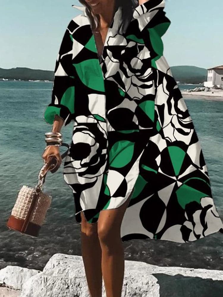 LP | Abito colorato e largo con motivi estivi