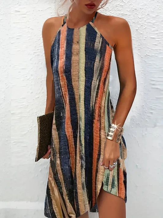 LP | 2024 Primavera/Estate Europeo e Americano AliExpress Stazione Indipendente Abbigliamento Donna Transfrontaliero Nuovo Stile Etnico Stampato Casua