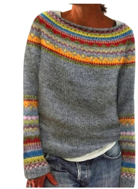 LP | Accogliente maglione a maglia con motivo nordico