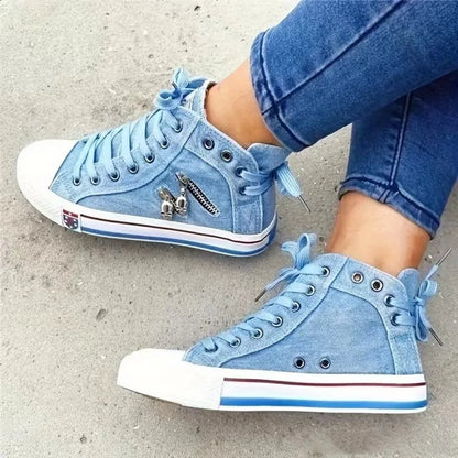 LP | Sneakers alla moda in tela con dettaglio zip