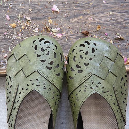 LP | Ballerine in pelle traspiranti in stile vintage