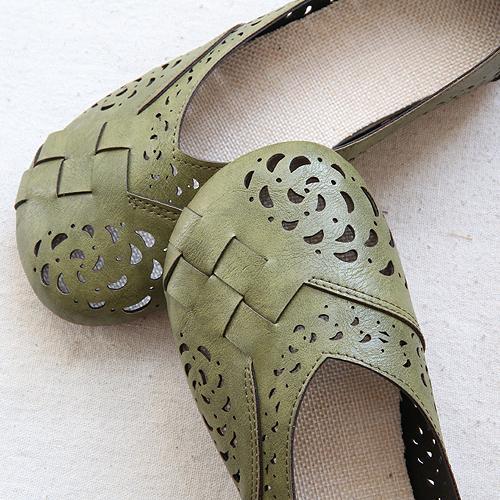 LP | Ballerine in pelle traspiranti in stile vintage