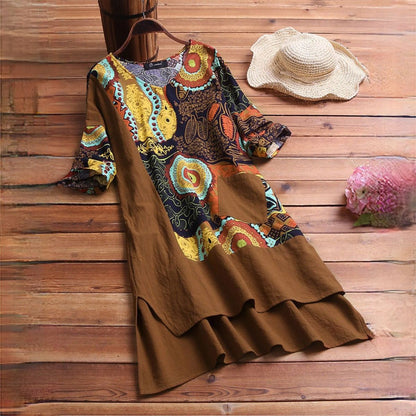 LP | Abito elegante con stampa mandala