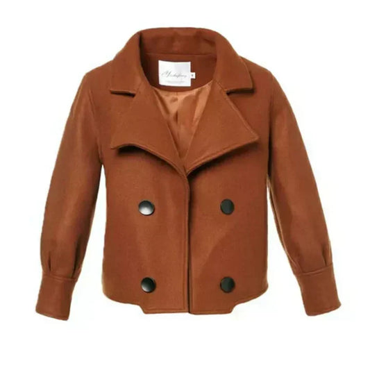 LP | un cappotto corto da donna monocolore