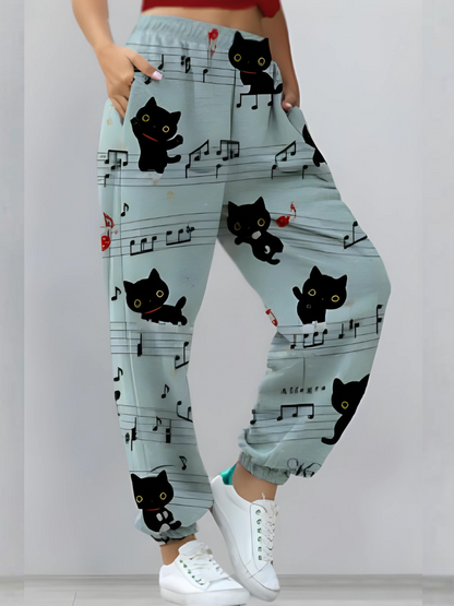 LP | Pantaloni stampati streetwear chic e alla moda