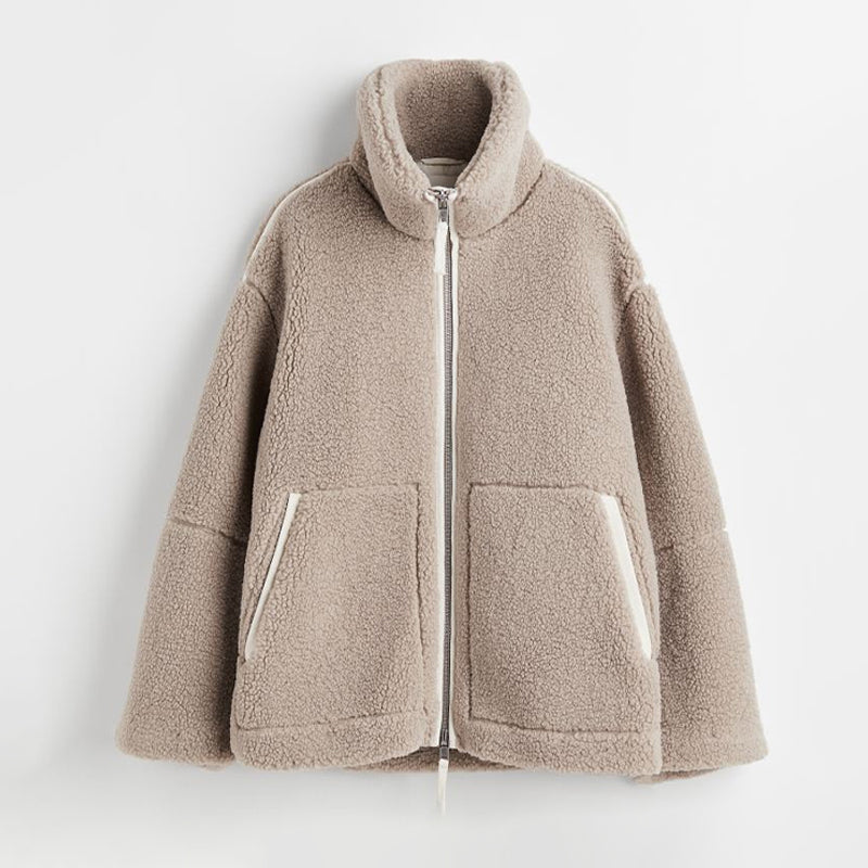 LP | Calda giacca in pile con zip per donna