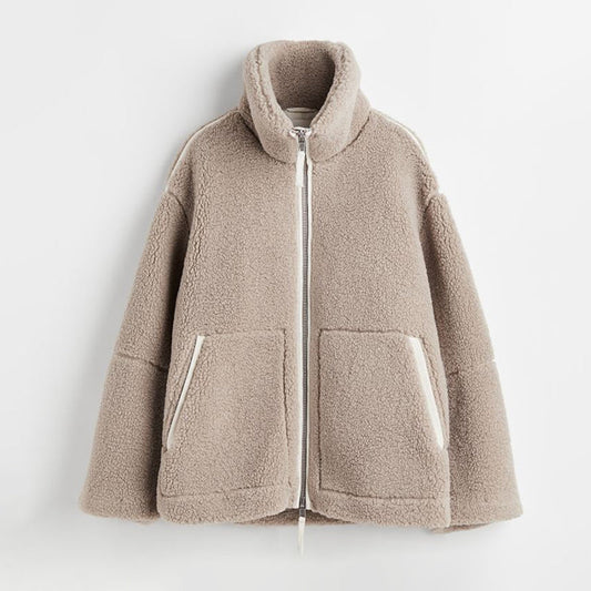 LP | Calda giacca in pile con zip per donna
