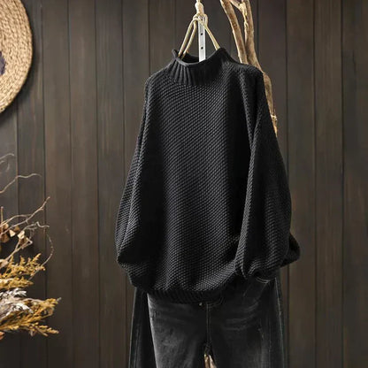 LP | Maglia con scollo a tartaruga in maglia grossa
