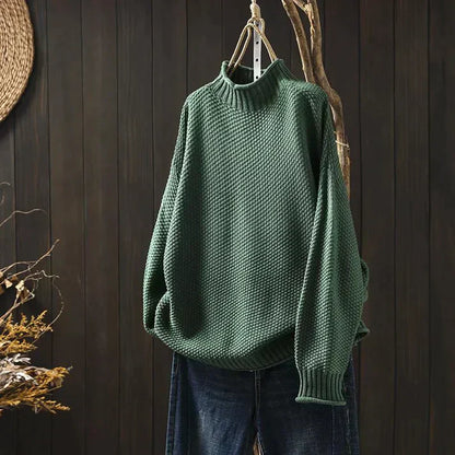 LP | Maglia con scollo a tartaruga in maglia grossa