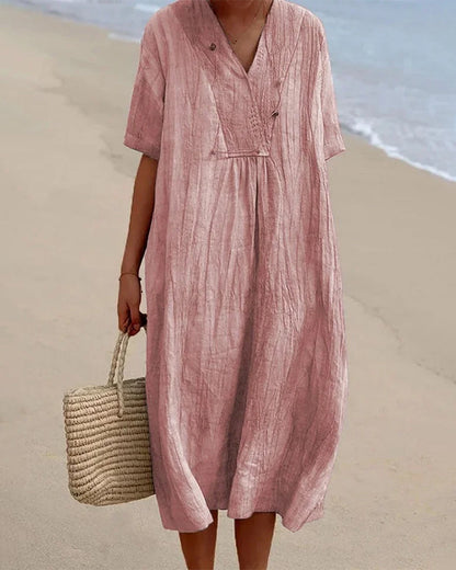 LP | Abito midi con scollo a V