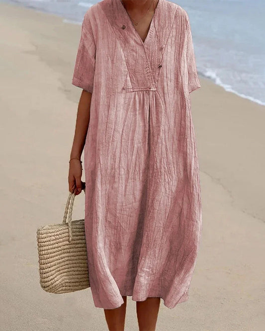 LP | Abito midi con scollo a V