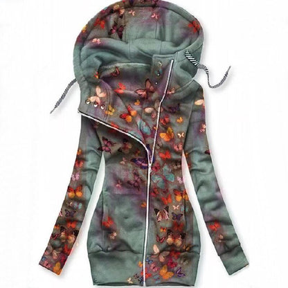 LP | Felpa con cappuccio asimmetrico con zip Artistic