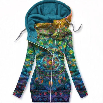 LP | Felpa con cappuccio asimmetrico con zip Artistic