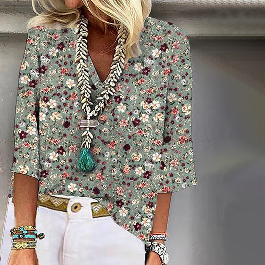 LP | Camicetta elegante con stampa floreale
