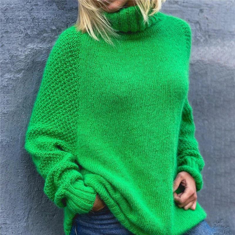 LP | Accogliente maglione a collo alto monocolore