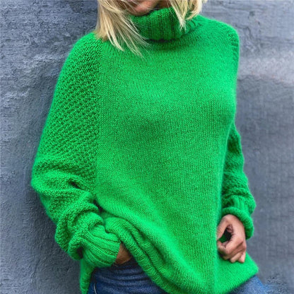LP | Accogliente maglione a collo alto monocolore