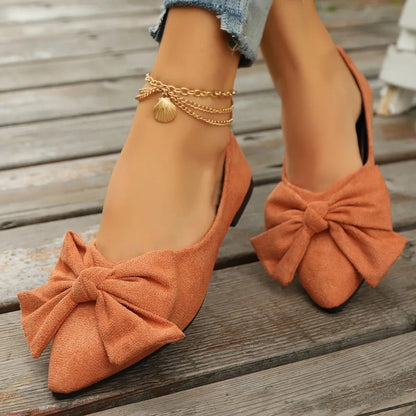 LP | Scarpe da bambola con fiocco e punta a punta