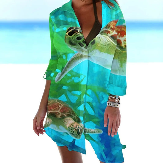 LP | Mini abito con stampa tropicale