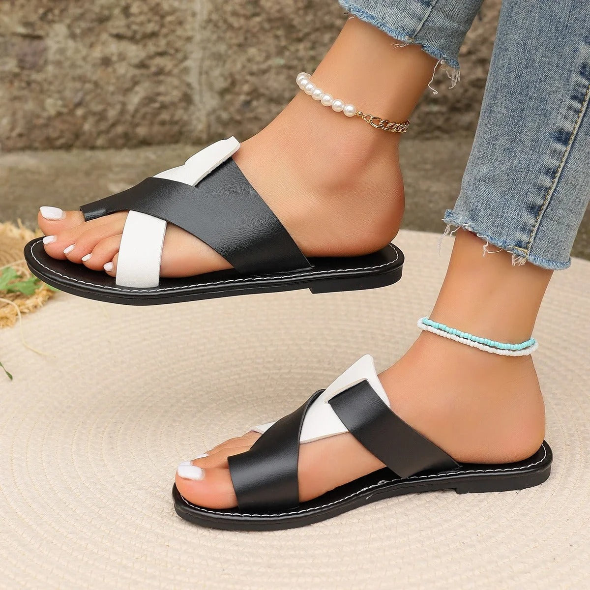 LP | Sandali alla moda con punta aperta e design cut-out