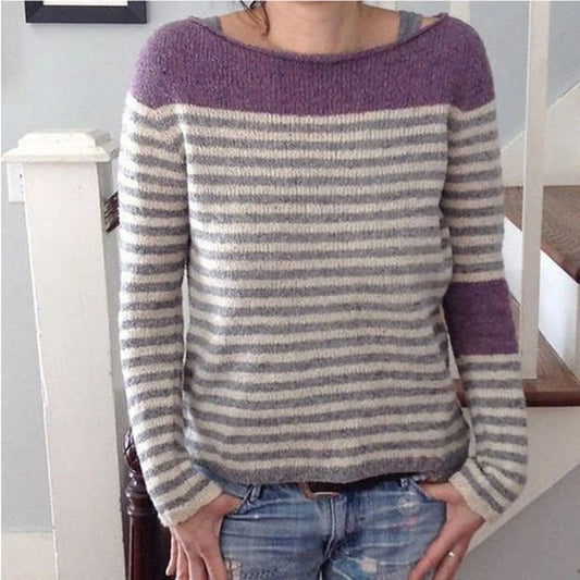 LP | Maglia colorblock con maniche a righe
