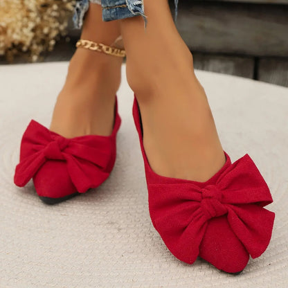 LP | Scarpe da bambola con fiocco e punta a punta