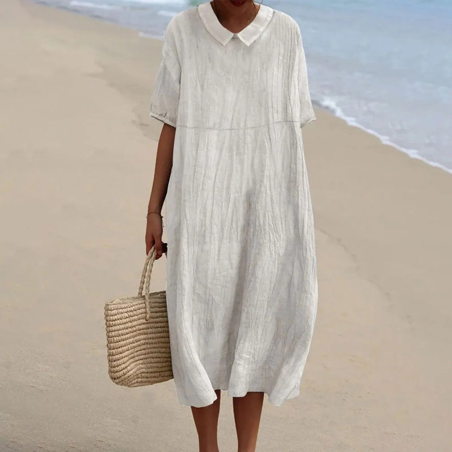 LP | Abito midi con scollo a V
