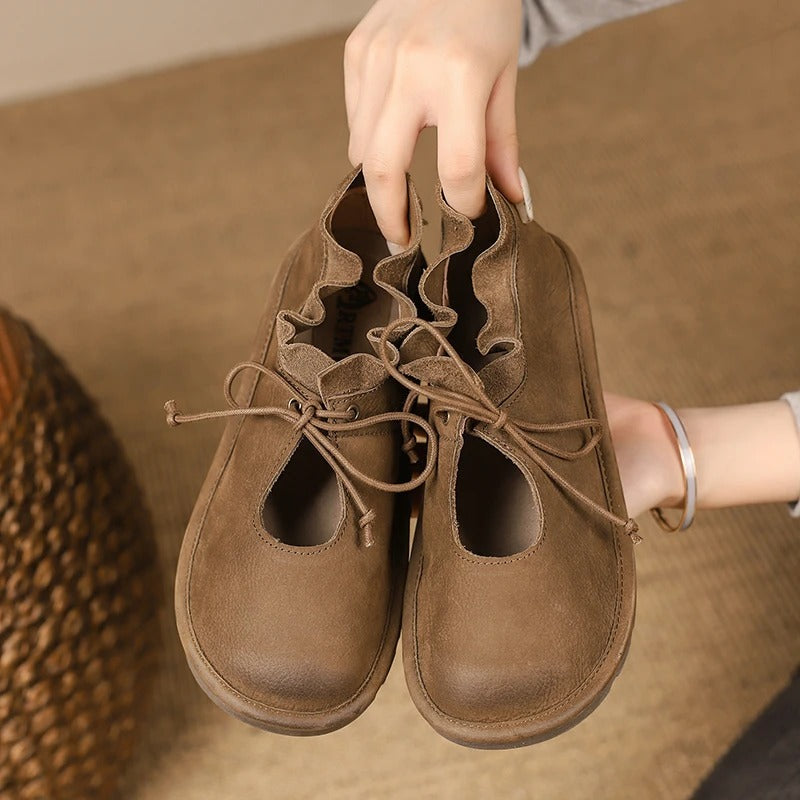 LP | Mocassini casual vintage con lacci