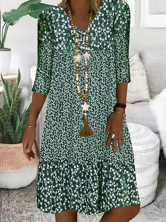 LP | Abito midi con scollo a V